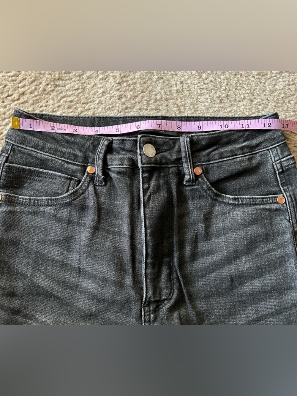 Judy Blue Black High Rise Straight Leg Jeans Sz 5/27 - Picture 6 of 12